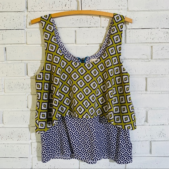 Anthropologie Meadow Rue Throughway Ikat Top - Picture 3 of 9